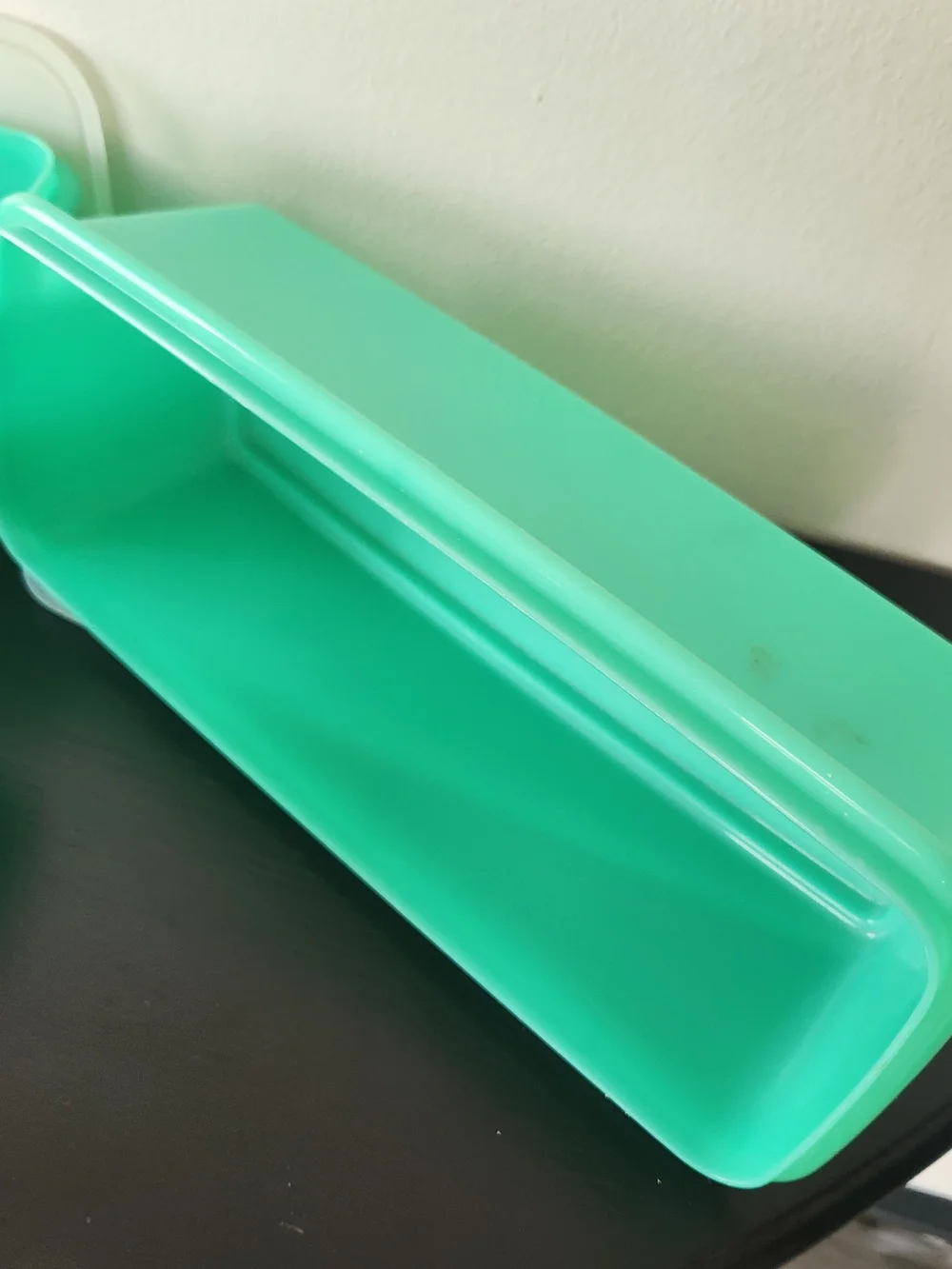 Vintage Tupperware Stackable Turquoise Plastic Storage Containers - Set of 3